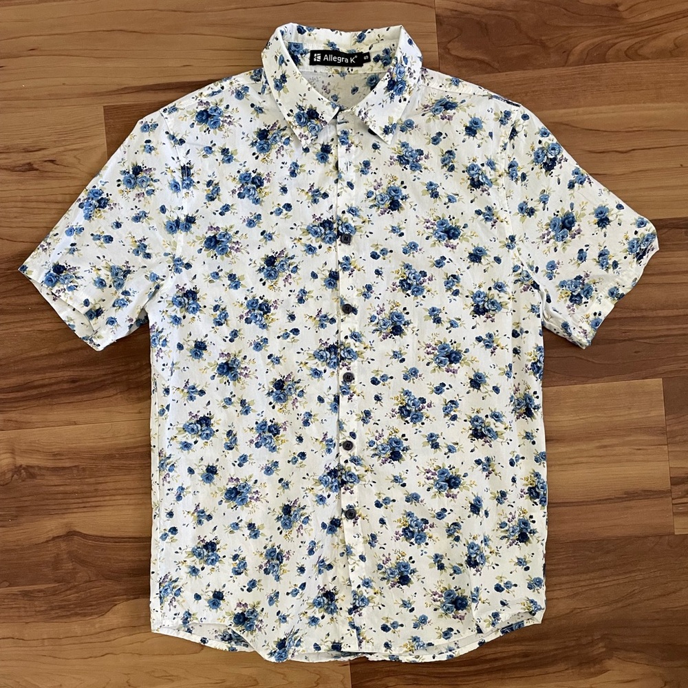 Small floral button up